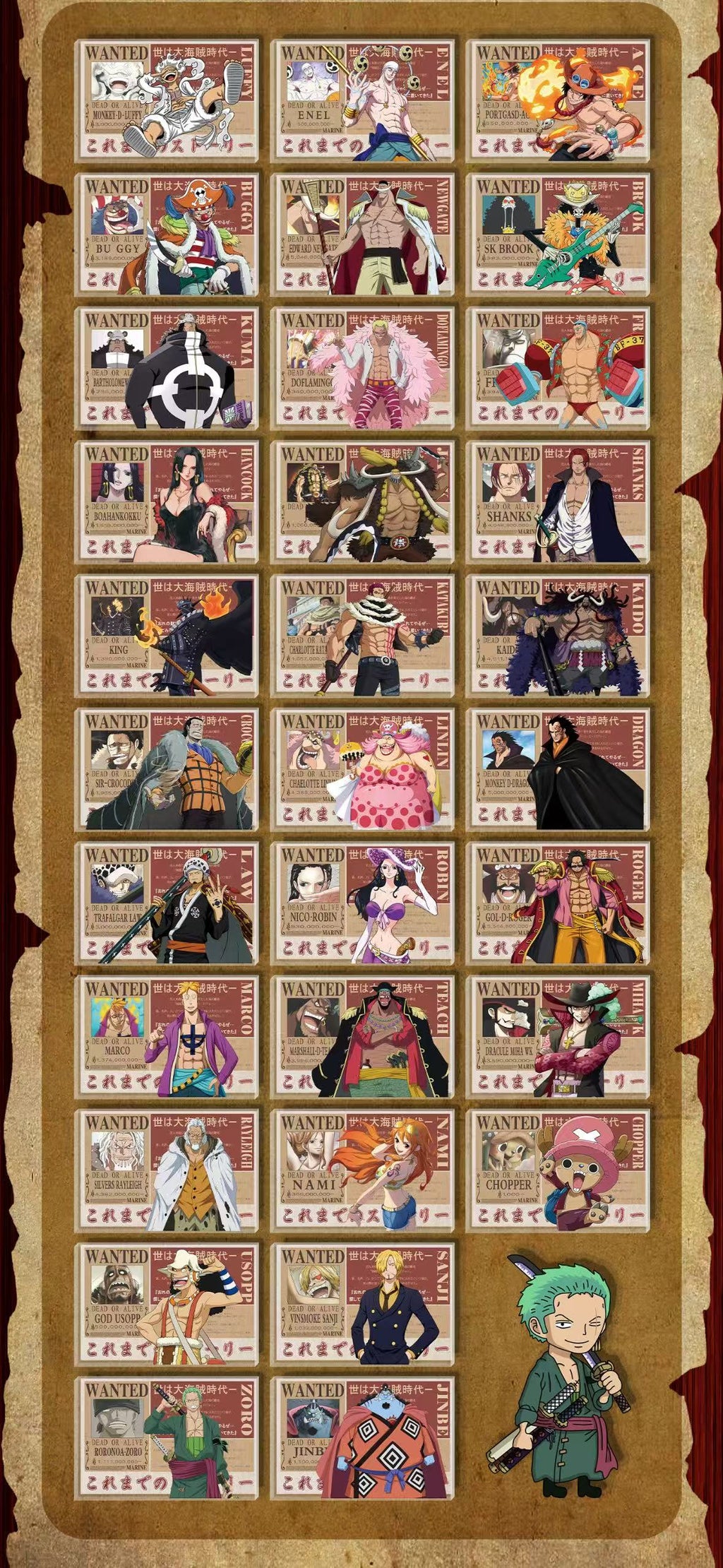 One Piece Crystal Brick Challenge Box